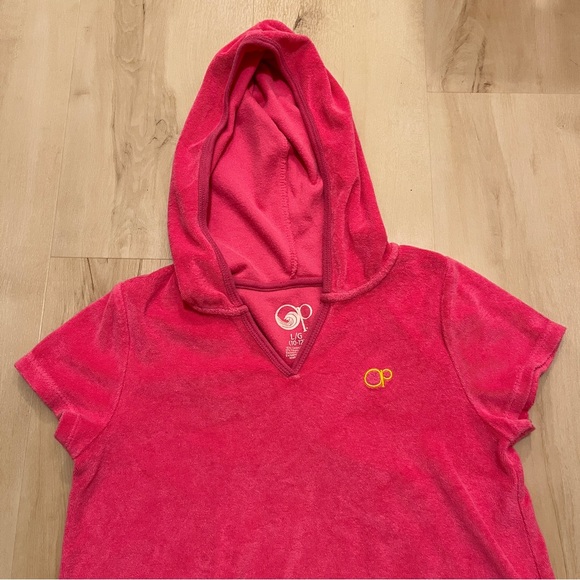 OP L(10/12) short sleeve swim terry cover up - Picture 3 of 6